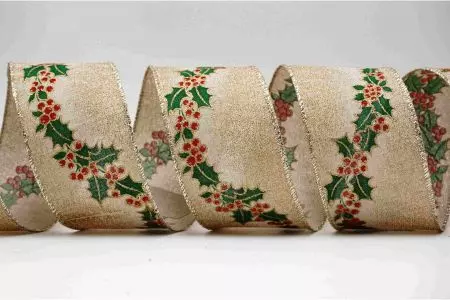 Wstążka z ostrokrzewem i jagodami - Wstążka z ostrokrzewem i jagodami